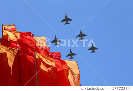 Russian military aircrafts fly over Moscow Russian military aircrafts fly over Moscow 17772274