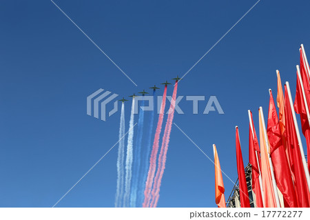Russian military aircrafts fly over Moscow Russian military aircrafts fly over Moscow 17772277
