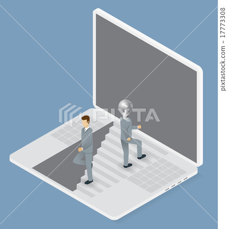 Vector Flat Isometric Idea Concept - Stock Illustration [17773308] - PIXTA
