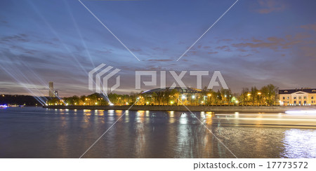 Embankment  Moskva River and Luzhniki Stadium 17773572