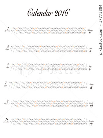 Calendar 2016 Character material JPEG / Vector * Revised version Calendar 2016 Character material JPEG / Vector * Revised version 17773884