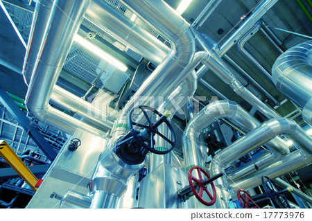 Industrial zone, Steel pipelines and valves 17773976