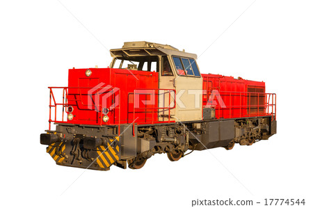 French shunter locomotive isolated on white 17774544