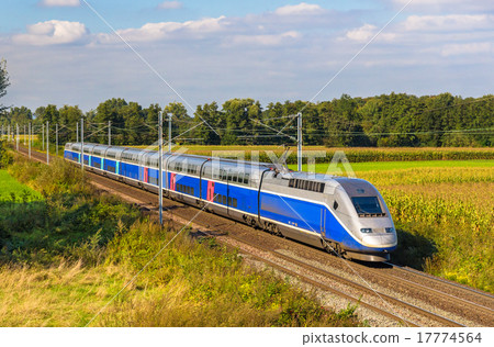 High-speed train Strasbourg - Paris, France 17774564