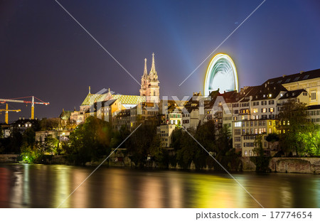 View of Basel embankment with the Cathedral View of Basel embankment with the Cathedral 17774654