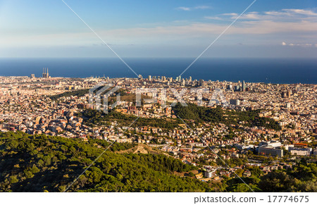 View of Barcelona including Sagrada Familia View of Barcelona including Sagrada Familia 17774675