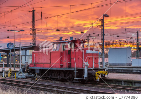 A shunter at Karlsruhe station - Germany 17774880