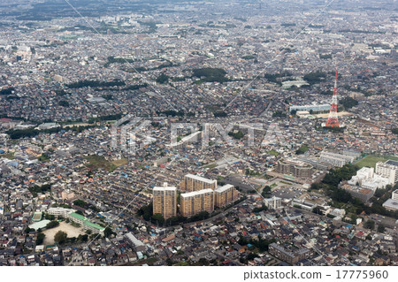 千葉縣Narashino市藤崎的鳥瞰圖 17775960