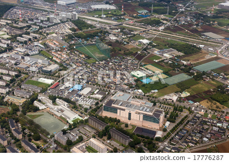 Takaoka鳥瞰圖在印度市Inzai-shi附近的 17776287