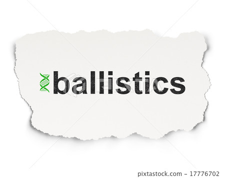 Science concept: Ballistics and DNA icon on Paper Science concept: Ballistics and DNA icon on Paper 17776702