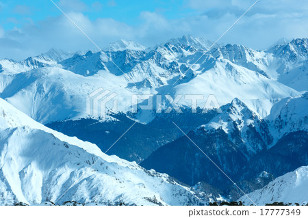 Silvretta Alps winter view (Austria). 17777349