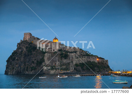 Ischia Porto landscape, ancient Aragonese Castle 17777600