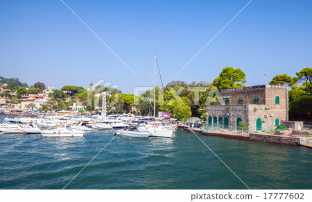 Coastal landscape, port of Ischia island. Italy Coastal landscape, port of Ischia island. Italy 17777602