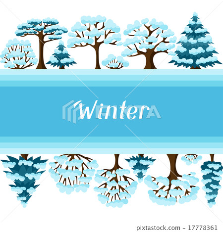 Winter background design with abstract stylized Winter background design with abstract stylized 17778361