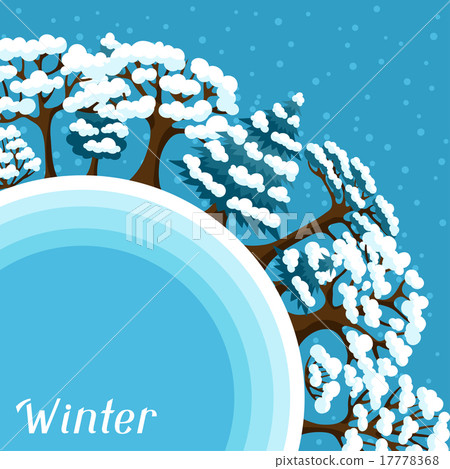 Winter background design with abstract stylized Winter background design with abstract stylized 17778368
