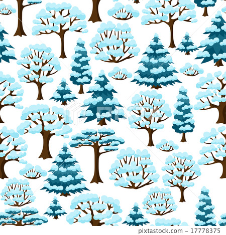 Winter seamless pattern with abstract stylized Winter seamless pattern with abstract stylized 17778375