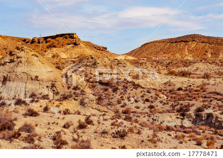 desert of Tabernas, in Almeria, Spain desert of Tabernas, in Almeria, Spain 17778471