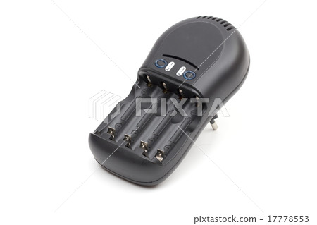 battery charger on the white background  17778553