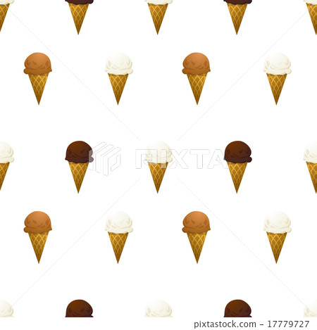 Vanilla, chocolate and caramel ice cream cone Vanilla, chocolate and caramel ice cream cone 17779727