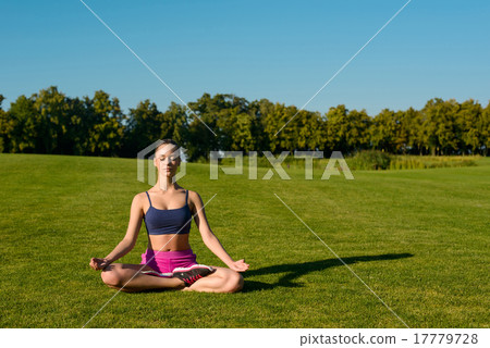 Gymnastics on the lawn. Gymnastics on the lawn. 17779728