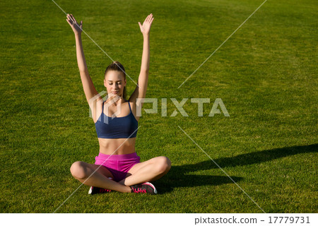 Girl relaxes. Girl relaxes. 17779731