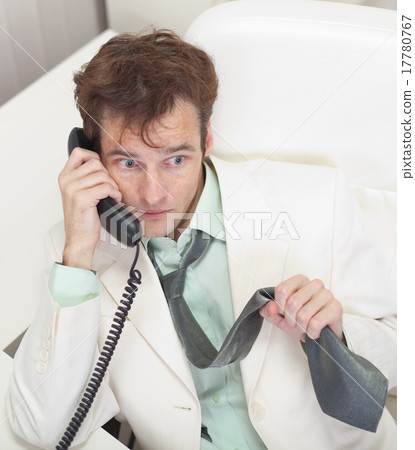 Men worries speaking by phone with chief Men worries speaking by phone with chief 17780767