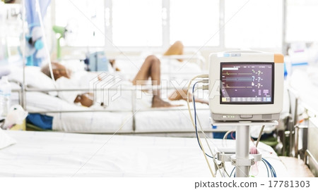 Electrocardiography monitor (ECG) in hospital 17781303