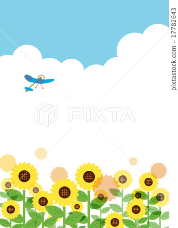 與向日葵垂直的風景 17782643