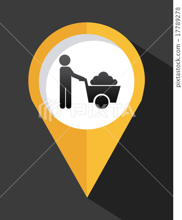 worker design over gray background vector illustration 17789278