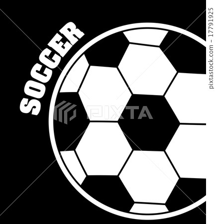 soccer design over black backgroud vector illustration soccer design over black backgroud vector illustration 17791925