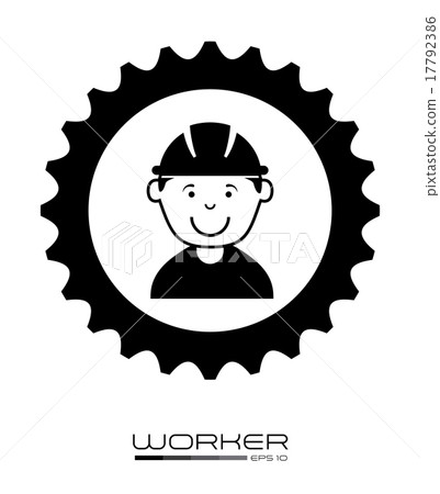 worker design over white background vector... - Stock Illustration ...