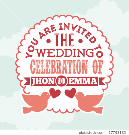 Wedding design over blue background vector illustration Wedding design over blue background vector illustration 17793183