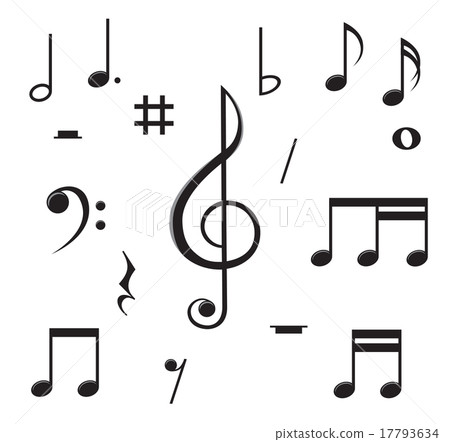 music notes chaos 17793634