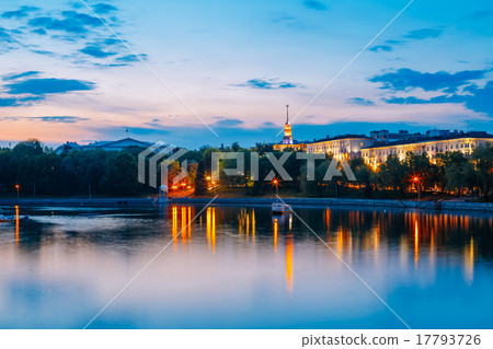 View on city's waterfront and the 17793726