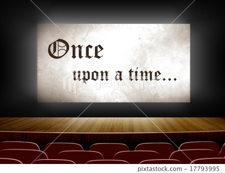 Cinema screen with once upon a time Cinema screen with once upon a time 17793995