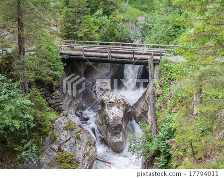 Waterfall in the forest 17794011