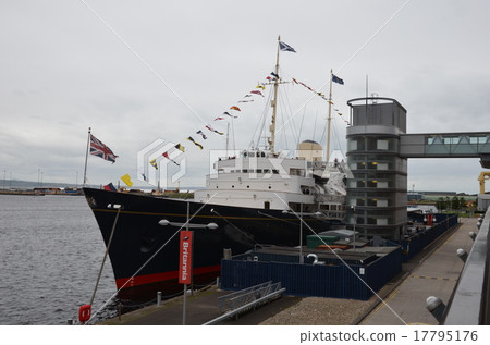 The Royal Yacht Britannia that is moored at Edinburgh The Royal Yacht Britannia that is moored at Edinburgh 17795176