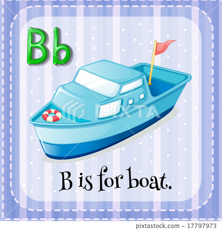 Flashcard letter B is for boat - Stock Illustration [17797973] - PIXTA