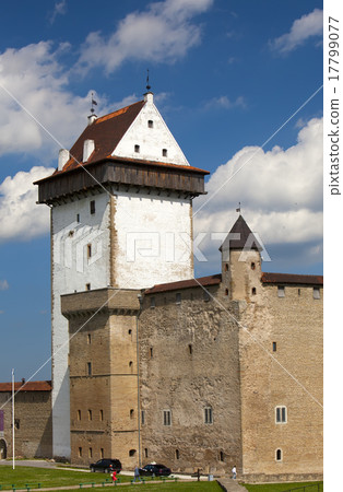 Estonia. Narva. Ancient fortress on border with Ru 17799077