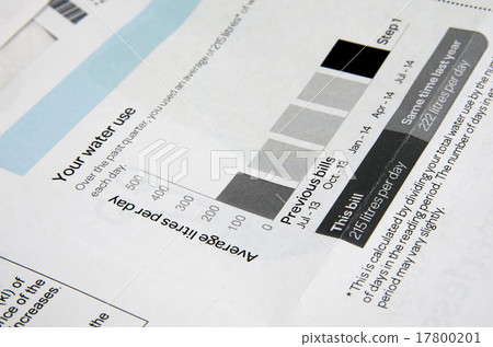 water bill water bill 17800201