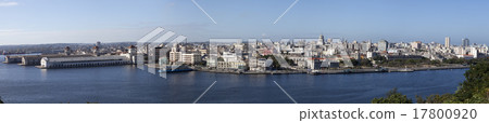 Havana. View of the old city through a bay ,panora 17800920