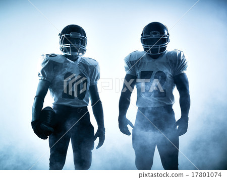 american football players silhouette 17801074