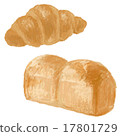 Croissant and bread 17801729
