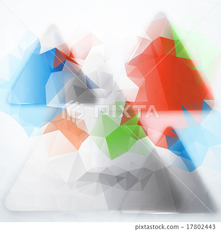 Vector abstract background. Polygon blue and card 17802443