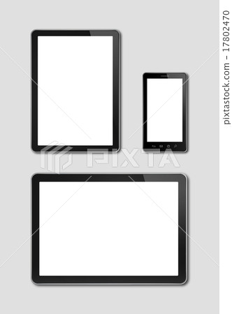 smartphone and digital tablet pc mockup 17802470