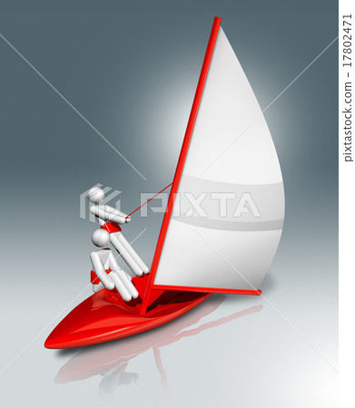 Sailing 3D symbol, Olympic sports 17802471