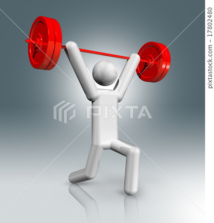 Weightlifting 3D symbol, Olympic sports 17802480