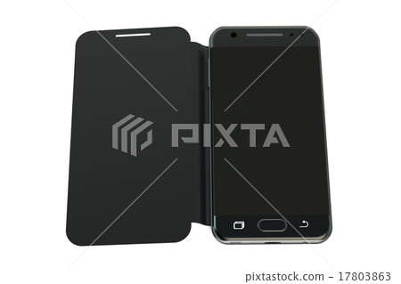 Smartphone with flip case Smartphone with flip case 17803863