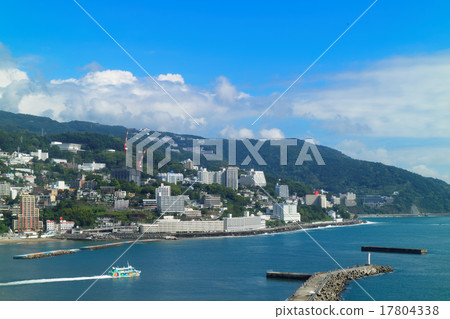 Pleasure boat leaving Atami port of typhoon over · Seven Island friend Pleasure boat leaving Atami port of typhoon over · Seven Island friend 17804338