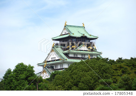 View of Osaka Castle castle tower View of Osaka Castle castle tower 17805348
